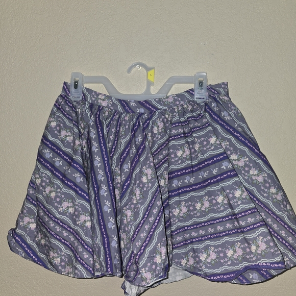 Free People Dresses & Skirts - Free People Purple Floral Skater Skirt